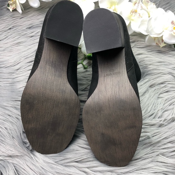 ✖️SOLD Nine West Dale Black Heeled Booties Leather - Picture 5 of 6